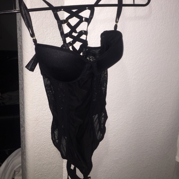 Black lace Marciano bodysuit