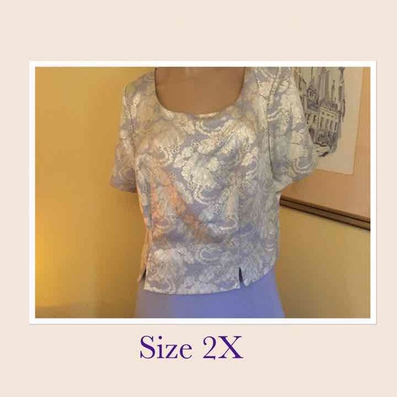 👗★❦꒒ik୧⌵♡⌵N୧w❦★ AUCTION PRICE👩🏻‍⚖️ Vintage Elegant Purple & Silver Dress - Picture 3 of 7