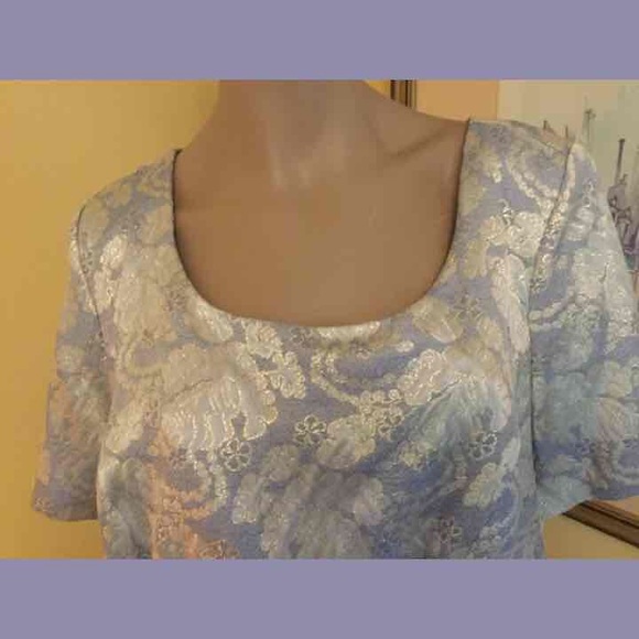 👗★❦꒒ik୧⌵♡⌵N୧w❦★ AUCTION PRICE👩🏻‍⚖️ Vintage Elegant Purple & Silver Dress - Picture 4 of 7