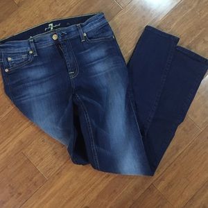 7 for all mankind skinny jeans size 28