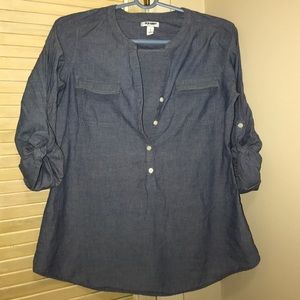 Old navy lightweight button down denim shirt