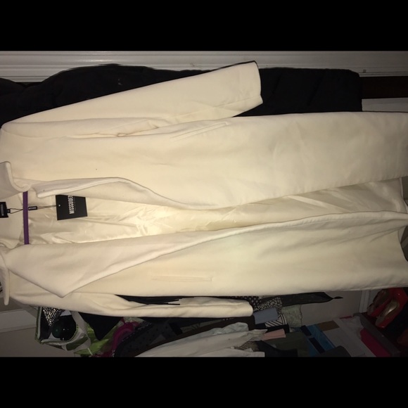 Oversized ivory coat