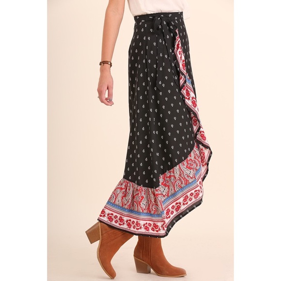๐1 LEFT! ๐Gypsy Sun Wrap Maxi Skirt - Picture 2 of 5