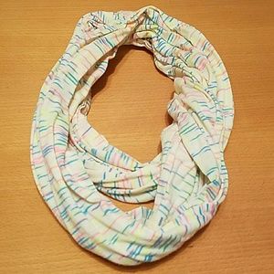 neon striped infinity scarf