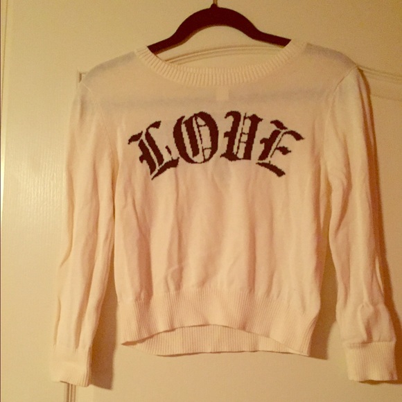 Cream Love sweater