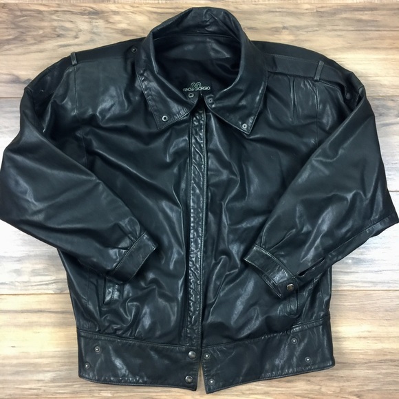 Gino di Giorgio Leather Jacket Size M - Picture 2 of 4