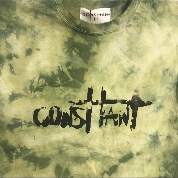 SOLD 🦆 Green Tye Dye Custom Made Tee (NWT) - Picture 2 of 4