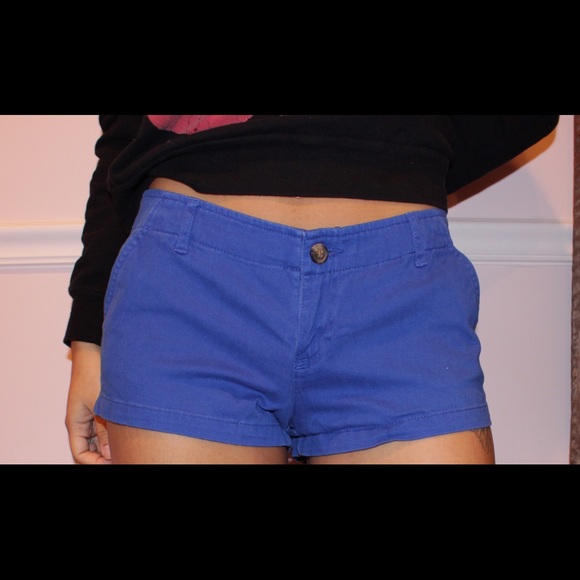 Royal blue shorts from Hollister
