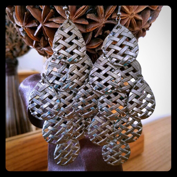 Silver earrings