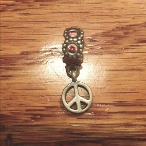 Peace sign pandora charm