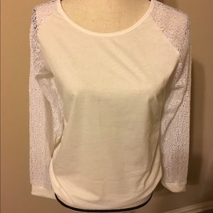 Sequin sheer sleeves too