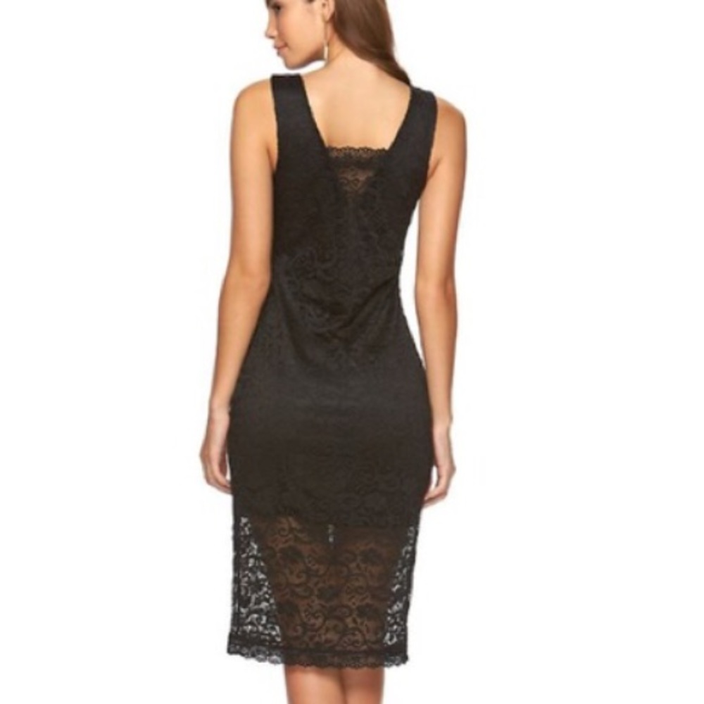 Candie's Black Lace Midi Dress