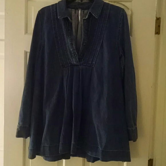 Free people denim tunic/babydoll dress - Picture 5 of 11