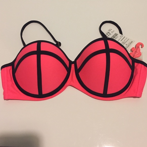 New👉swim top-coral