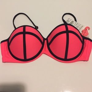 New👉swim top-coral