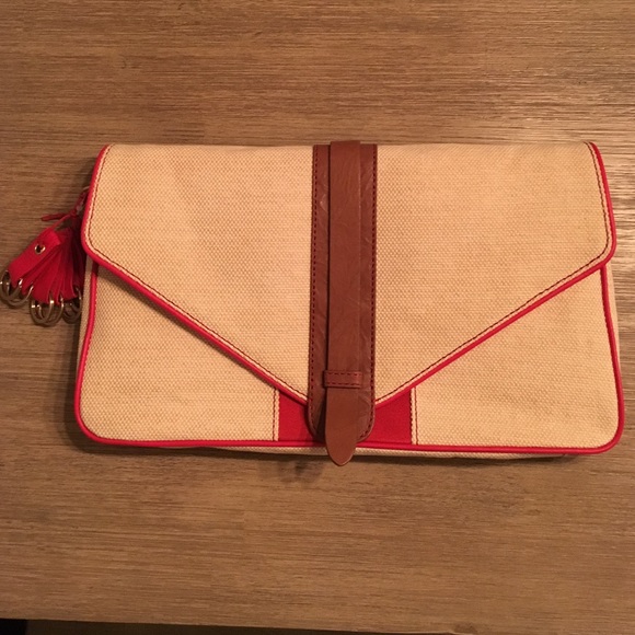 Anthropologie Pilcro and the Letterpress clutch.