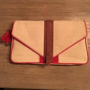 Anthropologie Pilcro and the Letterpress clutch.