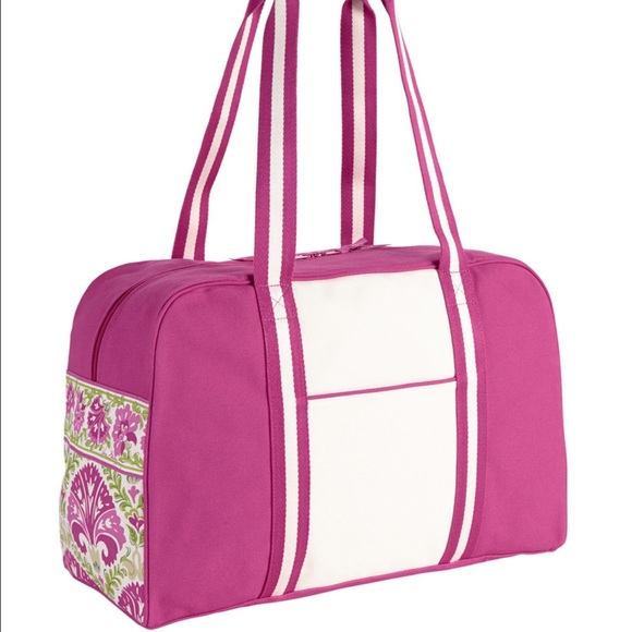 Vera Bradley Colorblock Duffel in Julep Tulip