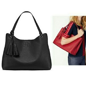 Tory Burch Thea Center-Zip Tote Bag