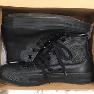 New leather converse