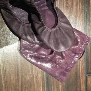 Plum foldable flats