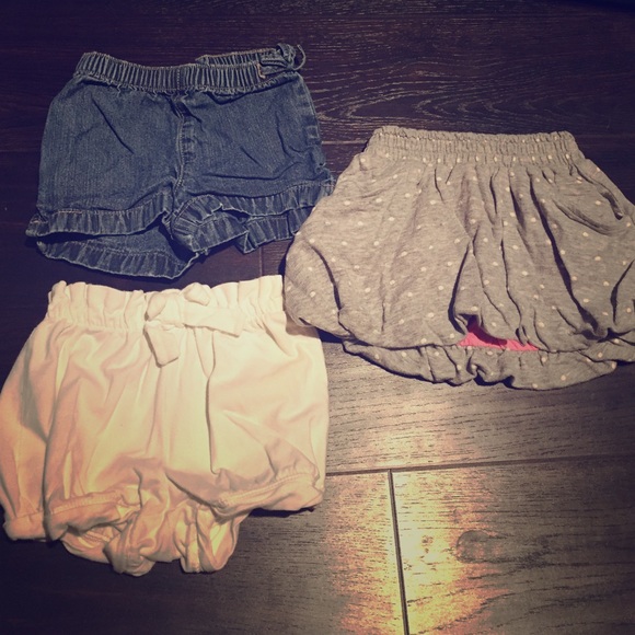 2 Gap Shorts and Osh Kosh Bubble Skirt