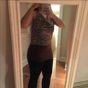 Cheetah halter top NWOT