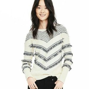 Banana Republic Chevron Fringe Sweater