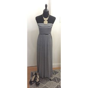 Strapless maxi dress