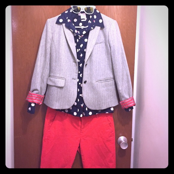 Gap Bright Red Khaki Capris