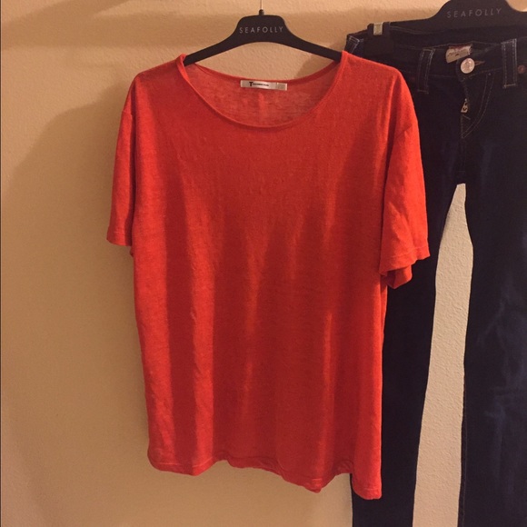 Red Alexander wang tee