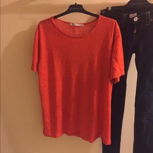 Red Alexander wang tee