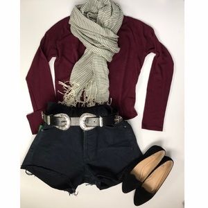 Brandy Melville Burgundy Sweater