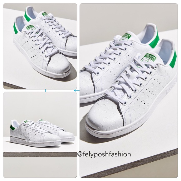 Adidas Stan Smith Debossed Polka Dot Sneakers - Picture 2 of 2