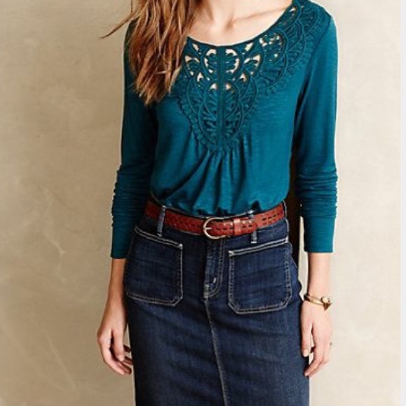 Anthropologie long sleeve blouse