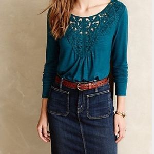 Anthropologie long sleeve blouse