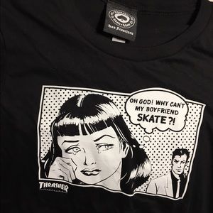 NEVER WORN black thrasher shirt!