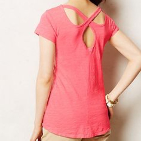 Anthropologie cross back tee