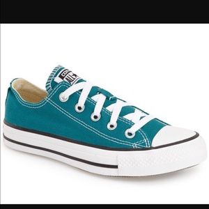 Teal color all star converse