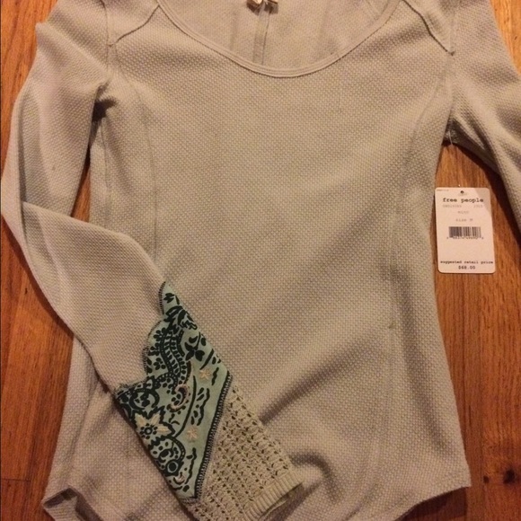 Free People Mint Green shirt