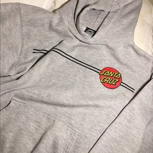 Grey Santa Cruz Hoodie