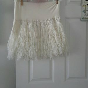 Beautiful feather-y skirt-Free People! Never worn!
