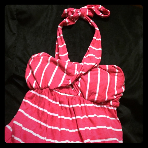Splendid Maxi stripped dress/ pink - Picture 1 of 1