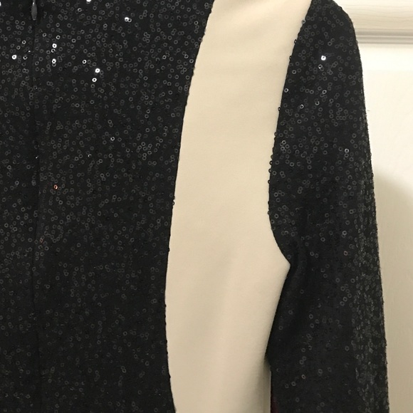 Slate and willow sequin dress with taupe accents - Picture 3 of 4