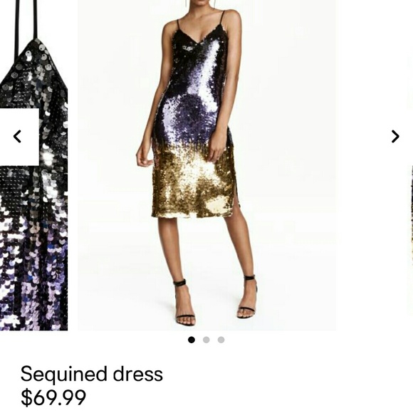 H&M Ombre sequin dress