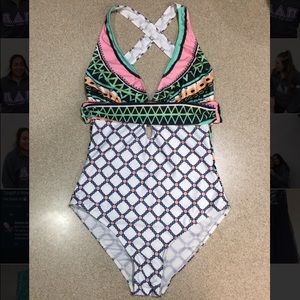 One piece bathing suit