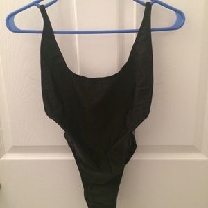 American Apparel Nylon Tricot High Cut One Piece S