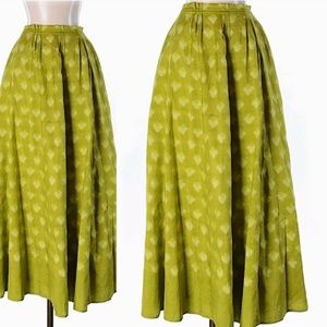 Banana Republic green silk maxi skirt size 4