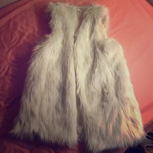 Faux fur vest