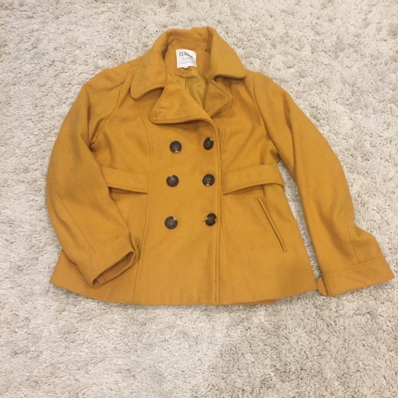 Mustard mod cloth 1X peacoat. Never worn